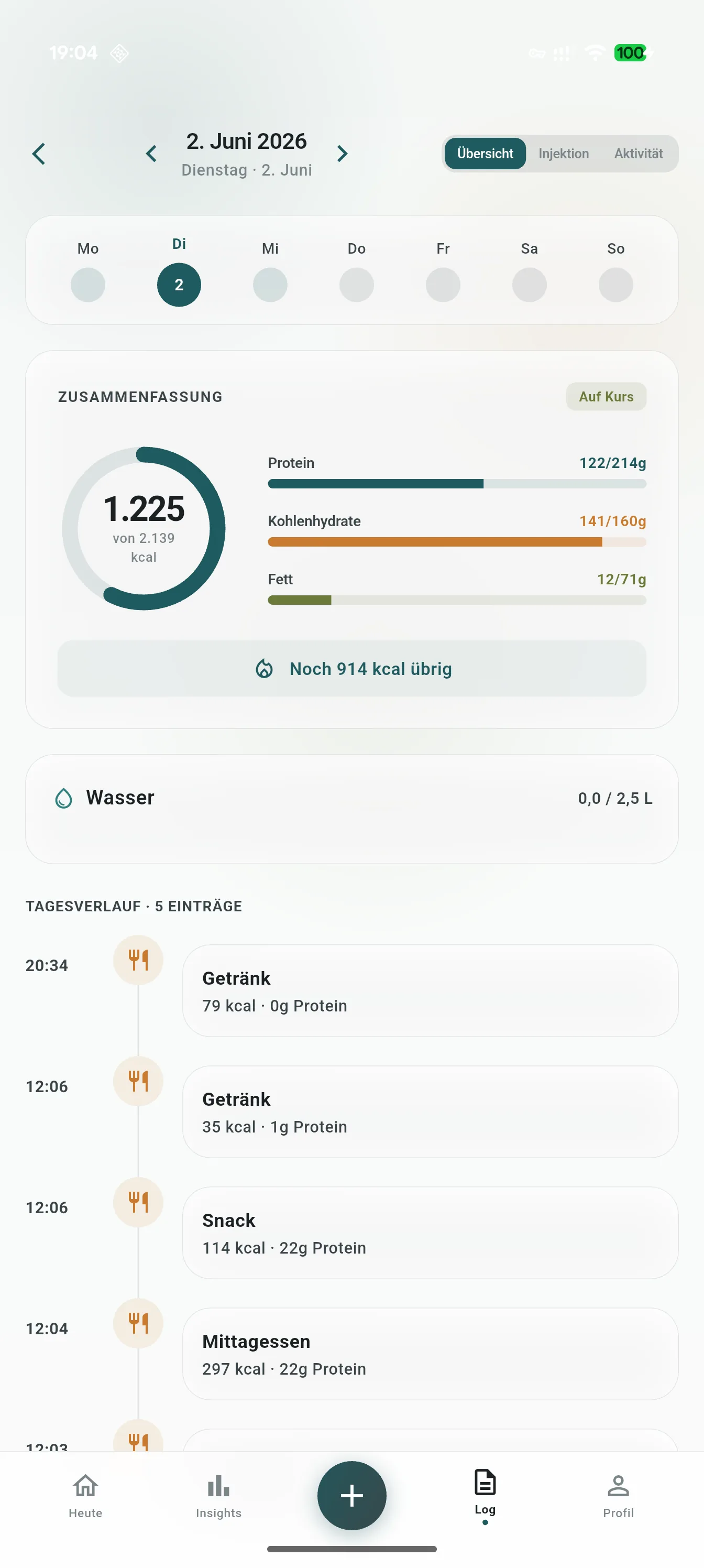 BeBetr Peptide-Tracker