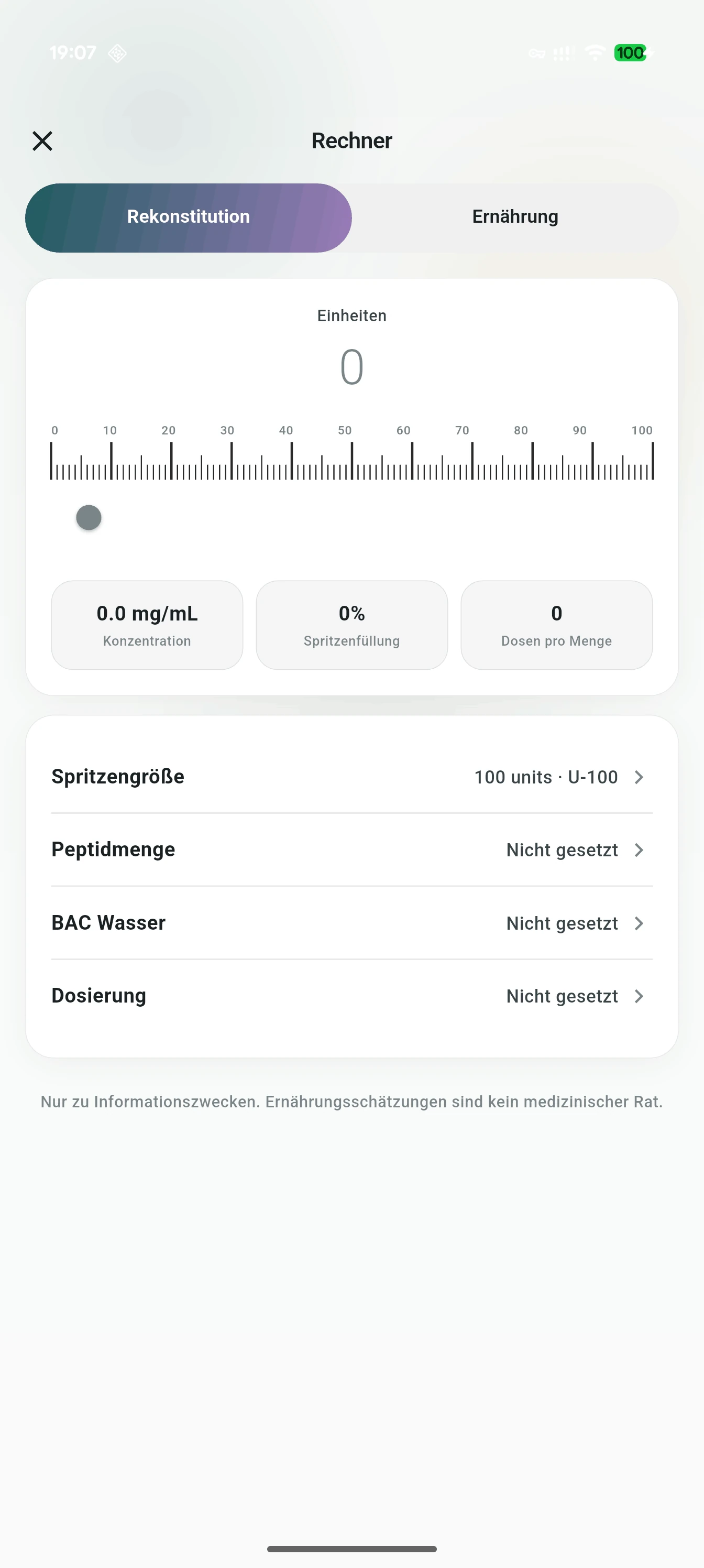 Wirkstoff-Rechner